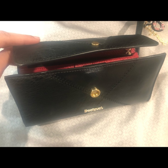 Reversible wallet color black and red - Picture 3 of 8